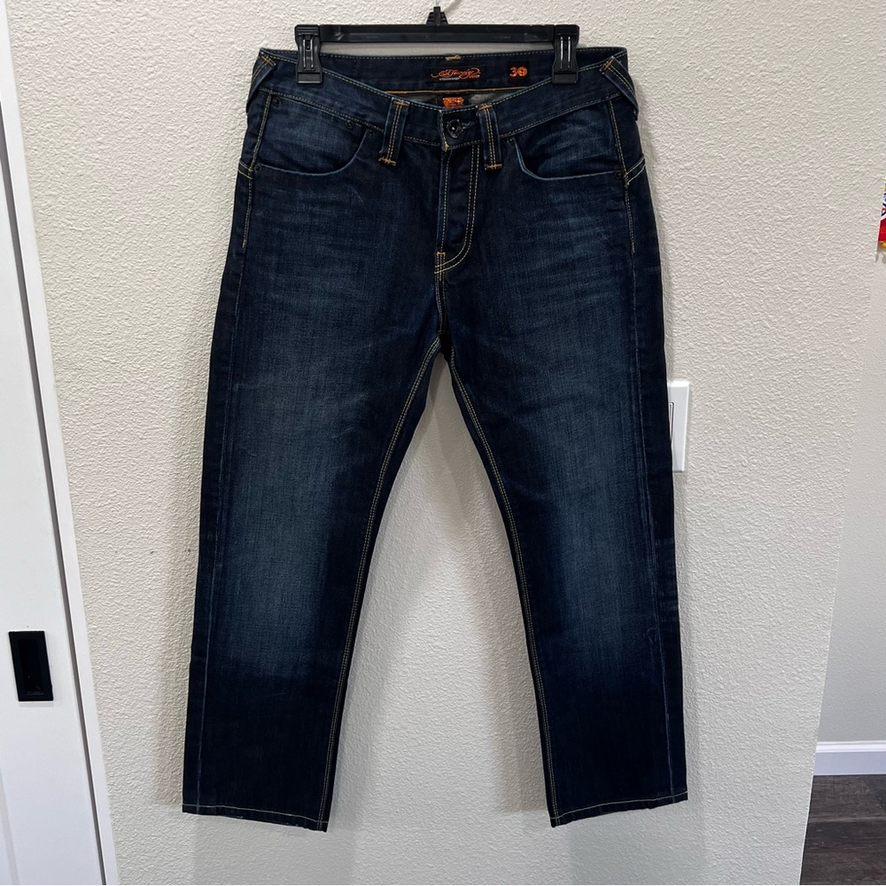 Ed Hardy by Christian Audigier Men's Deep Indigo Jeans Size 30x32